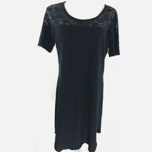 Cosabella Black Lace Inset Sleep Shirt